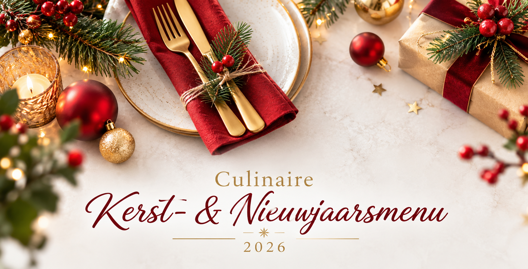 Culinaire Kerst- en Nieuwjaarsmenu 2026